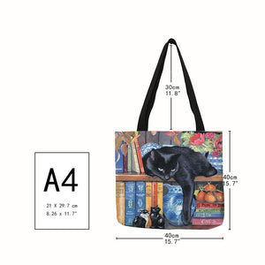 Oil Painting Cat Tote Bag