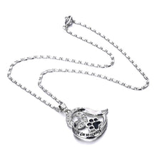 Load image into Gallery viewer, Always In My Heart Cat Paw Necklace