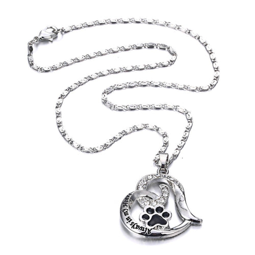 Always In My Heart Cat Paw Necklace