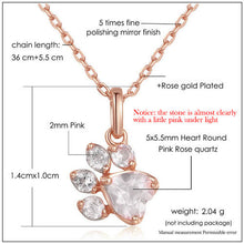 Load image into Gallery viewer, Love Cat Footprint Necklace