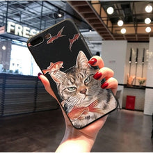 Load image into Gallery viewer, Cat Phone Cases (For iphone 7, 8, 7 plus, 6, 6S Plus, XS, MAX, XR 10)