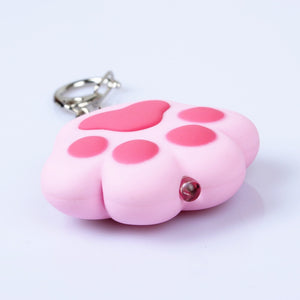 Cat Paw Feet Key Chain With Sound Light LED Flashlight