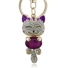 Load image into Gallery viewer, Crystal Rhinestone Key Chain Holder