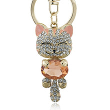 Load image into Gallery viewer, Crystal Rhinestone Key Chain Holder