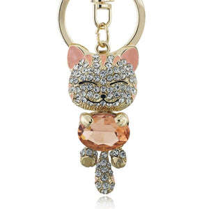 Crystal Rhinestone Key Chain Holder