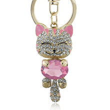 Load image into Gallery viewer, Crystal Rhinestone Key Chain Holder