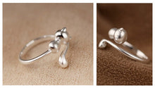 Load image into Gallery viewer, Silver Jewelry Cat Ring