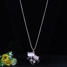 Load image into Gallery viewer, 2 Crystal Cat Necklace