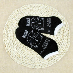 Low Ankle Cat Socks