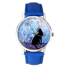 Load image into Gallery viewer, The Black Cat &amp; Butterfly Quartz Watch