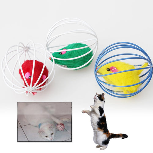 Hollow Ball With Feather Mouse