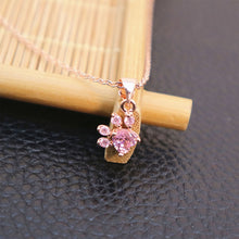 Load image into Gallery viewer, Love Cat Footprint Necklace