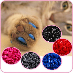 20 piece Soft Silicone Cat Nail Caps