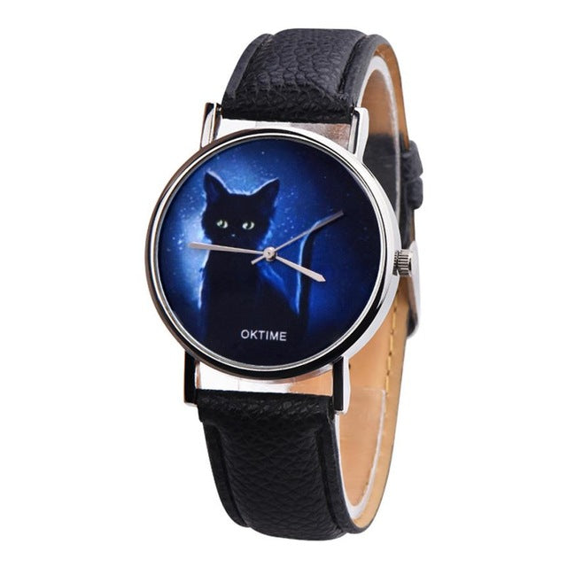 Mysterious Black Cat Watch