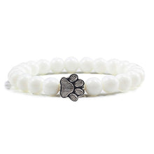 Load image into Gallery viewer, Cat / Dog Natural Stone Paw Bracelet
