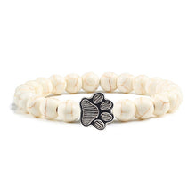 Load image into Gallery viewer, Cat / Dog Natural Stone Paw Bracelet