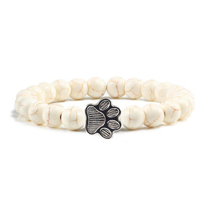 Cat / Dog Natural Stone Paw Bracelet