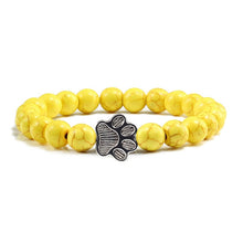 Load image into Gallery viewer, Cat / Dog Natural Stone Paw Bracelet