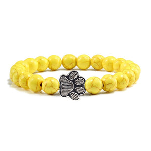 Cat / Dog Natural Stone Paw Bracelet