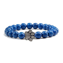 Load image into Gallery viewer, Cat / Dog Natural Stone Paw Bracelet