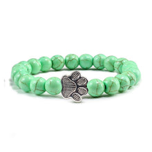 Load image into Gallery viewer, Cat / Dog Natural Stone Paw Bracelet