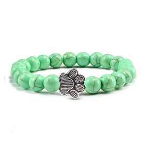 Cat / Dog Natural Stone Paw Bracelet