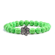 Load image into Gallery viewer, Cat / Dog Natural Stone Paw Bracelet