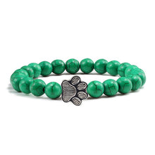 Load image into Gallery viewer, Cat / Dog Natural Stone Paw Bracelet