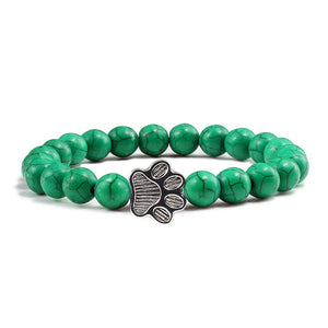Cat / Dog Natural Stone Paw Bracelet