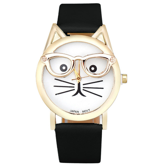 The Nerdy Cat Quartz Watch