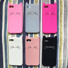 Load image into Gallery viewer, 3D Cat Silicone Soft Phone Cases (iPhone 7, 7Plus, 6, 6S, 5S, SE, X, XS, Max)