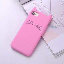 Load image into Gallery viewer, 3D Cat Silicone Soft Phone Cases (iPhone 7, 7Plus, 6, 6S, 5S, SE, X, XS, Max)