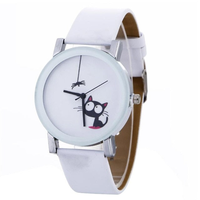 Spider Cat Quartz Wristwatch