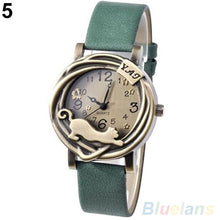 Load image into Gallery viewer, Vintage  Bronze Cat Quartz Watch