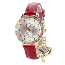 Load image into Gallery viewer, Crystal Cat Rhinestone  Watch