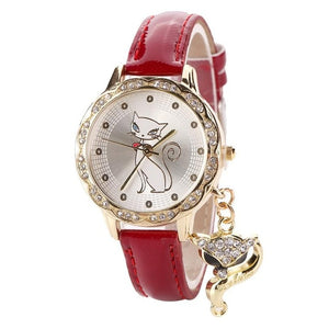 Crystal Cat Rhinestone  Watch