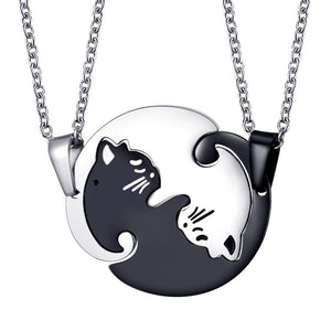 Cat Lovers Couples Necklace