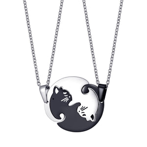 Cat Lovers Couples Necklace