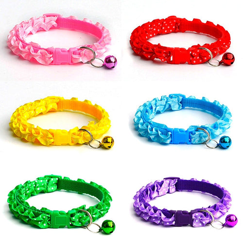 Cat / Dog Adjustable Buckle Collar With Bell