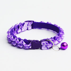 Cat / Dog Adjustable Buckle Collar With Bell