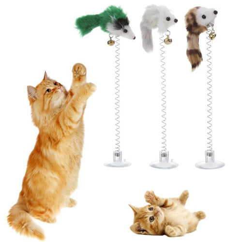Elastic Bottom Sucker Cat Toy