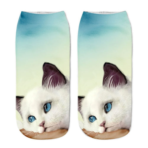 3D Fashion Cat Socks