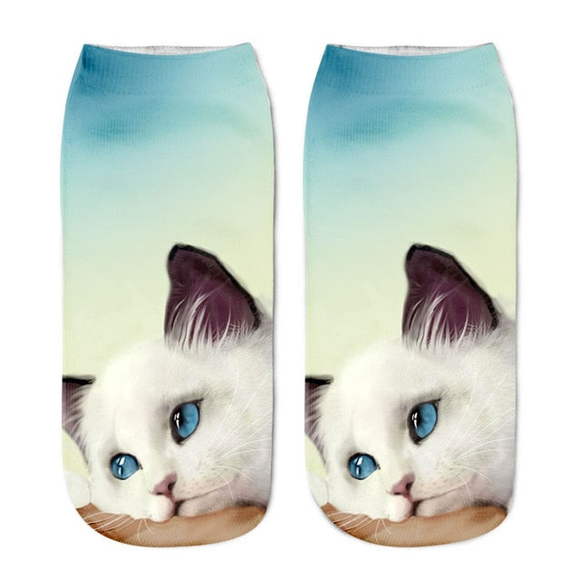 3D Fashion Cat Socks