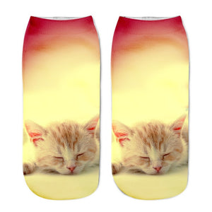 3D Fashion Cat Socks