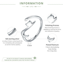 Load image into Gallery viewer, Silver Cat Finger Jewelry Ring