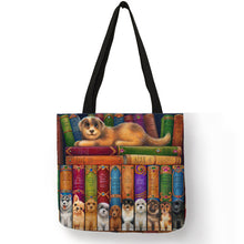 Load image into Gallery viewer, Oil Painting Cat Tote Bag
