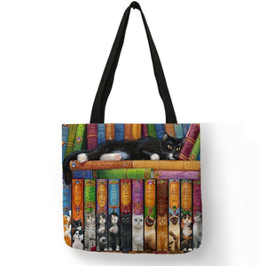 Oil Painting Cat Tote Bag