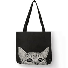 Load image into Gallery viewer, Cat Print Tote Bag