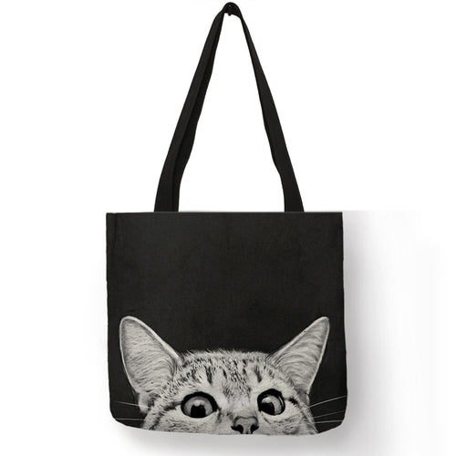 Cat Print Tote Bag